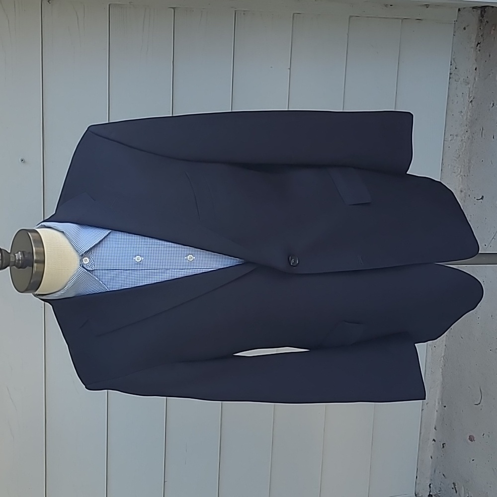 HUGO BOSS Pasolini Movie US Solid Black Super‎ 100s Virgin Wool 40 R Sport Coat